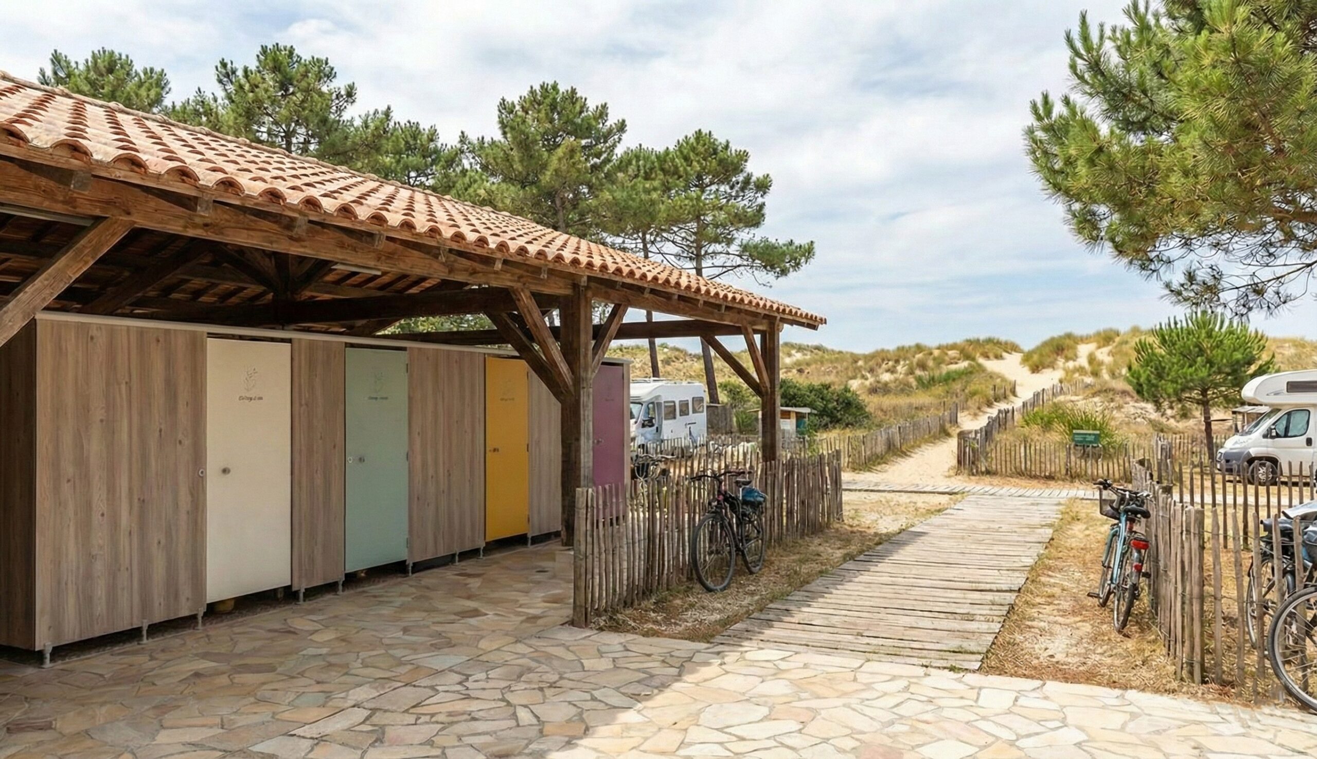 cabine sanitaire wc camping