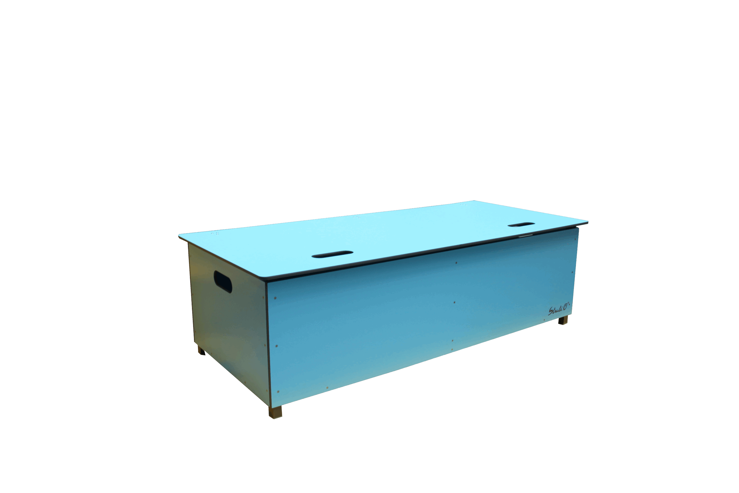 4210 4214 Banc coffre stratifié compact turquoise