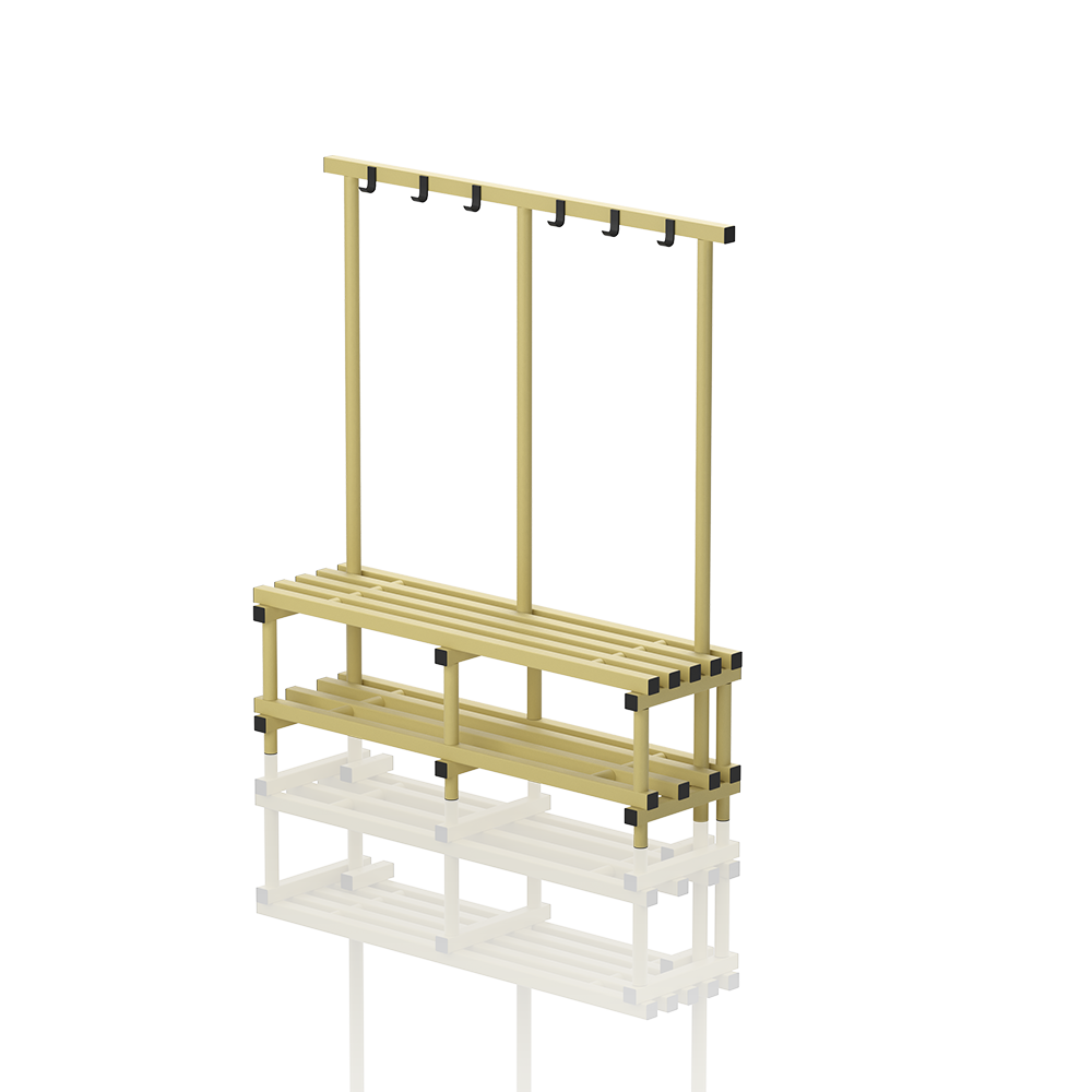 banc simple avec penderie 8146 jaune
