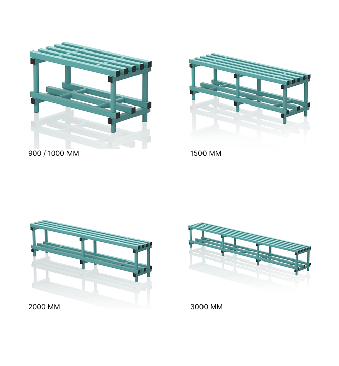 Banc simple PVC VERT