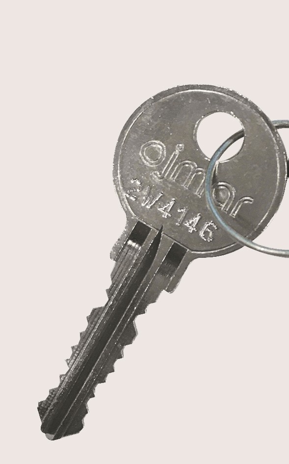 Clé pass-zamac_réf 2037