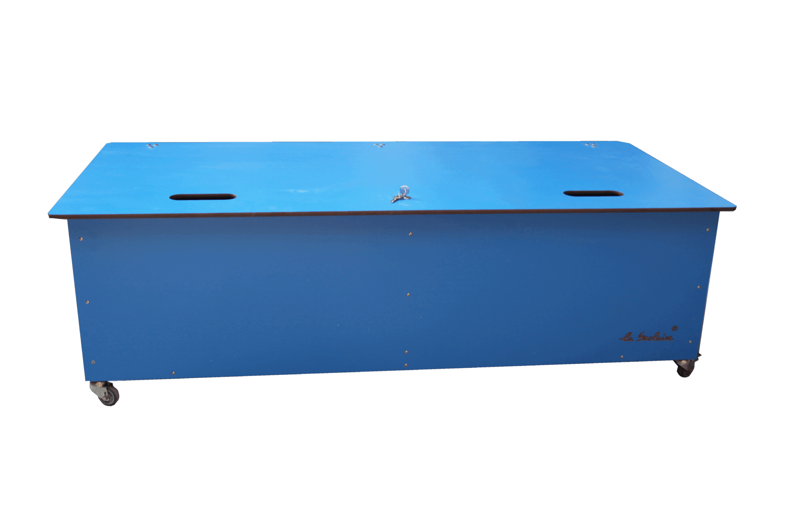 coffre de rangement stratifié 4210 bleu