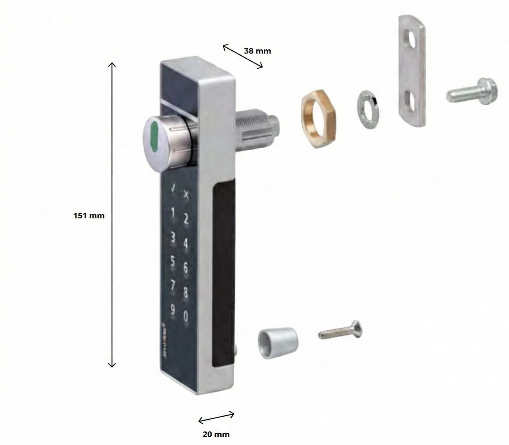 LS SAG -SCHEME noire serrure casier position_8