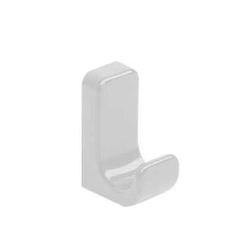 Patere simple crochet normbau blanc