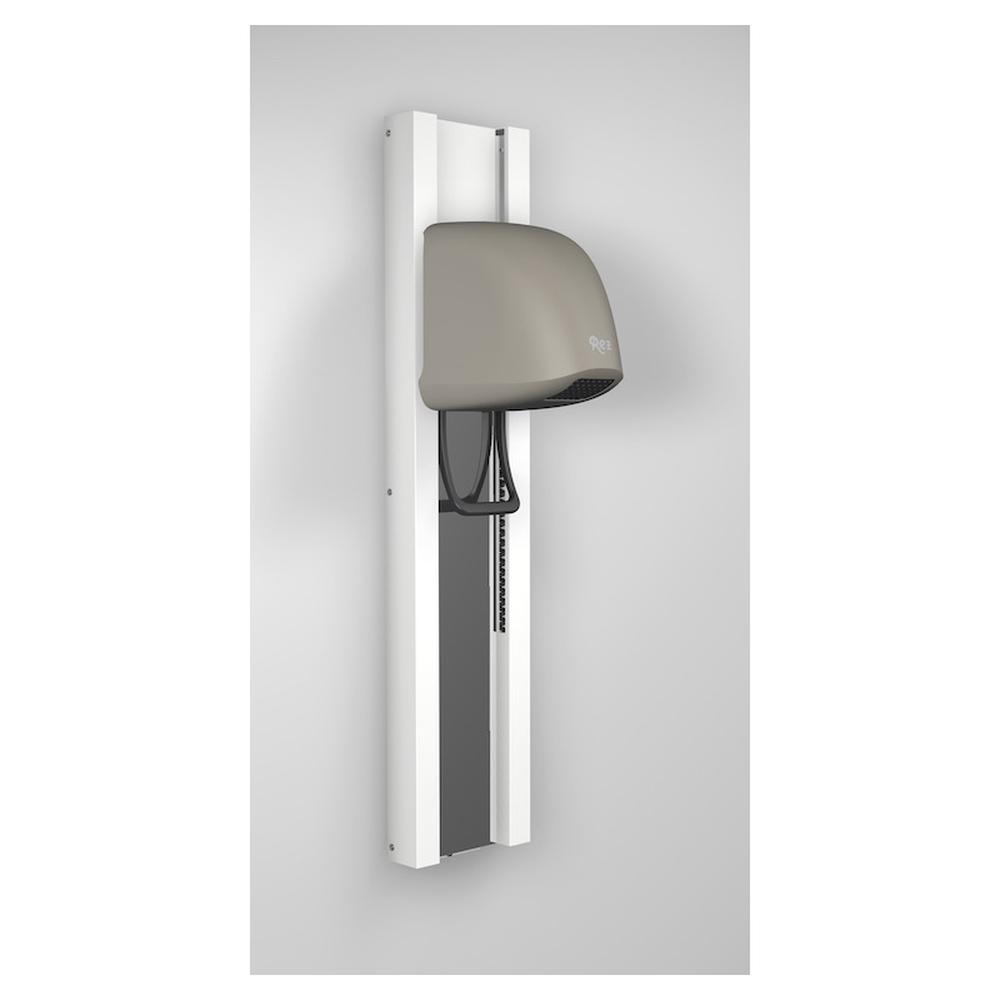 Seche cheveux beluga rez blanc sur rail avec miroir beige 91.032
