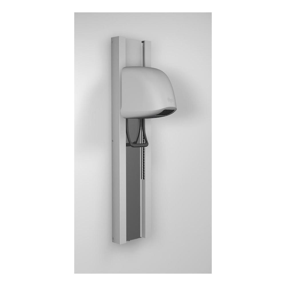 Seche cheveux beluga rez gris sur rail gris sans miroir 91.021