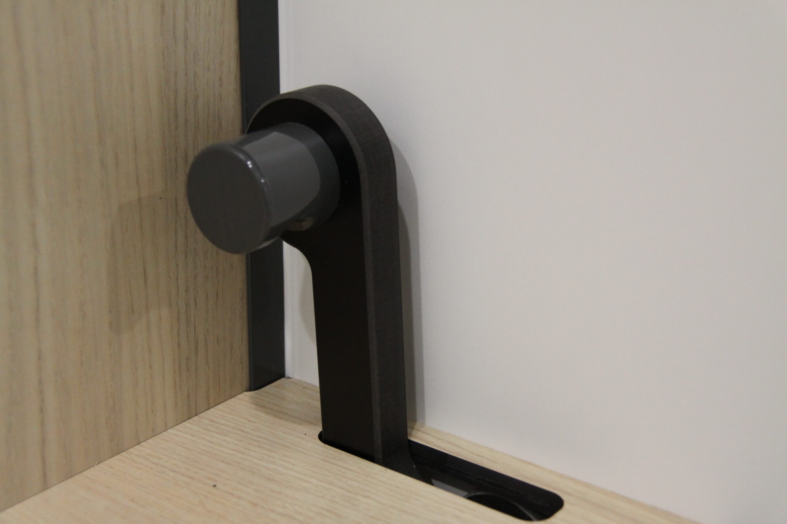 zoom cabine double entree systeme fermeture ouverture portes